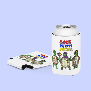 Sock Puppet Master Turtle Trio Can Cooler