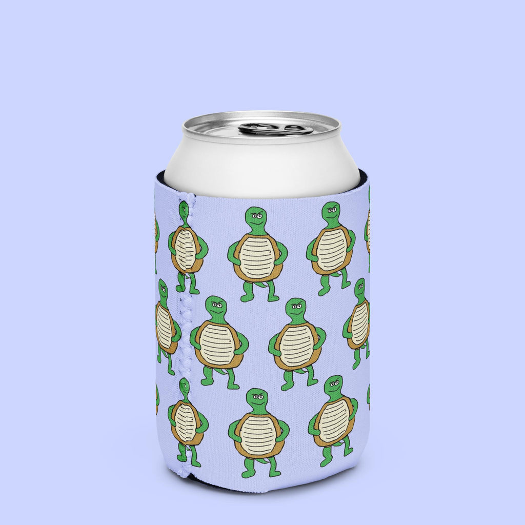 Sock Puppet Master Turtle Can Cooler