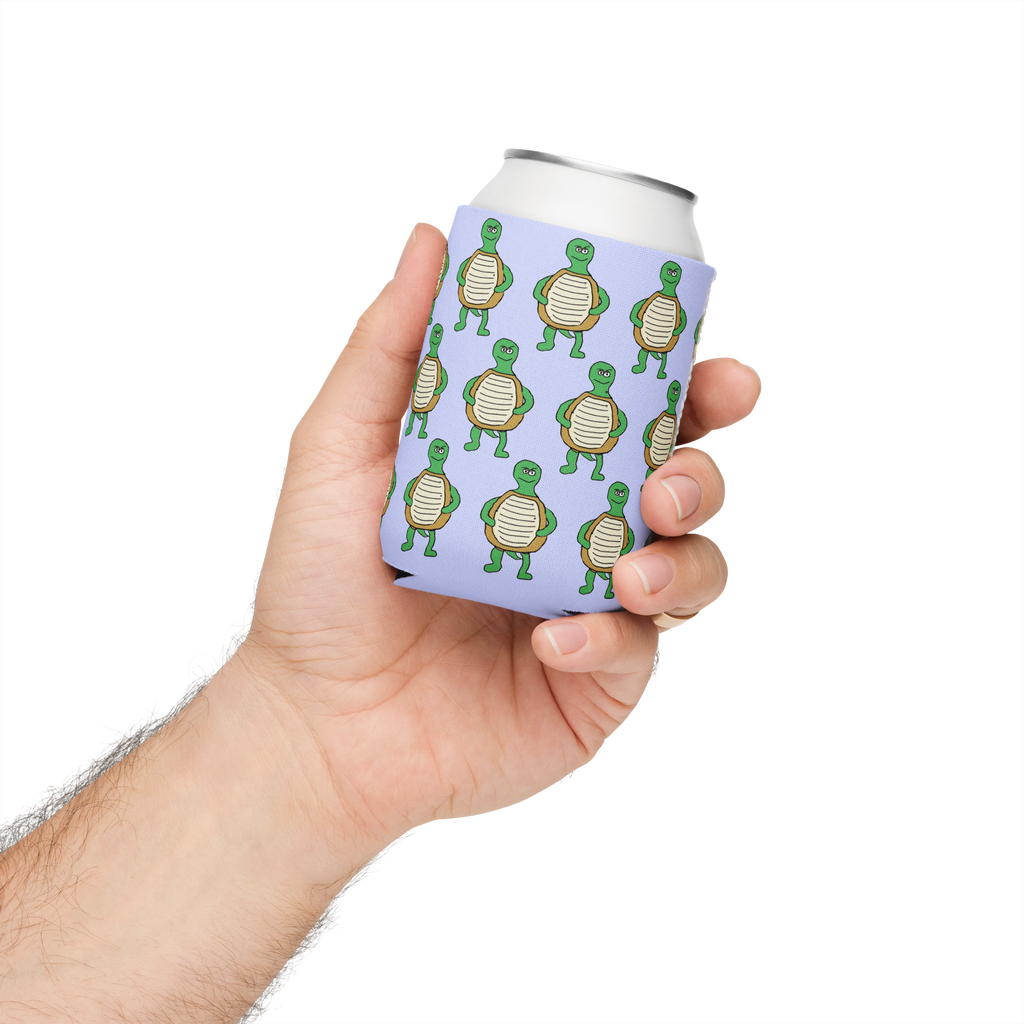 Sock Puppet Master Turtle Can Cooler