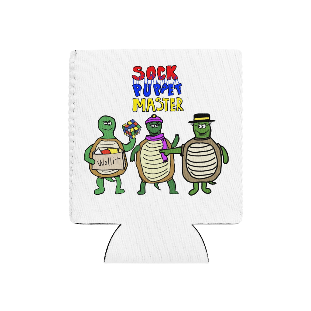Sock Puppet Master Turtle Trio Can Cooler
