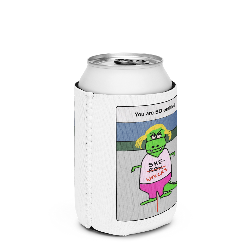 Sock Puppet Master Entitled She-Wrecks Can Cooler