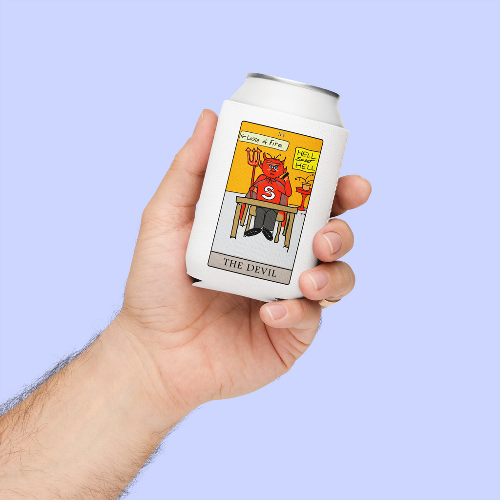 Sock Puppet Master "The Devil" Tarot Can Cooler