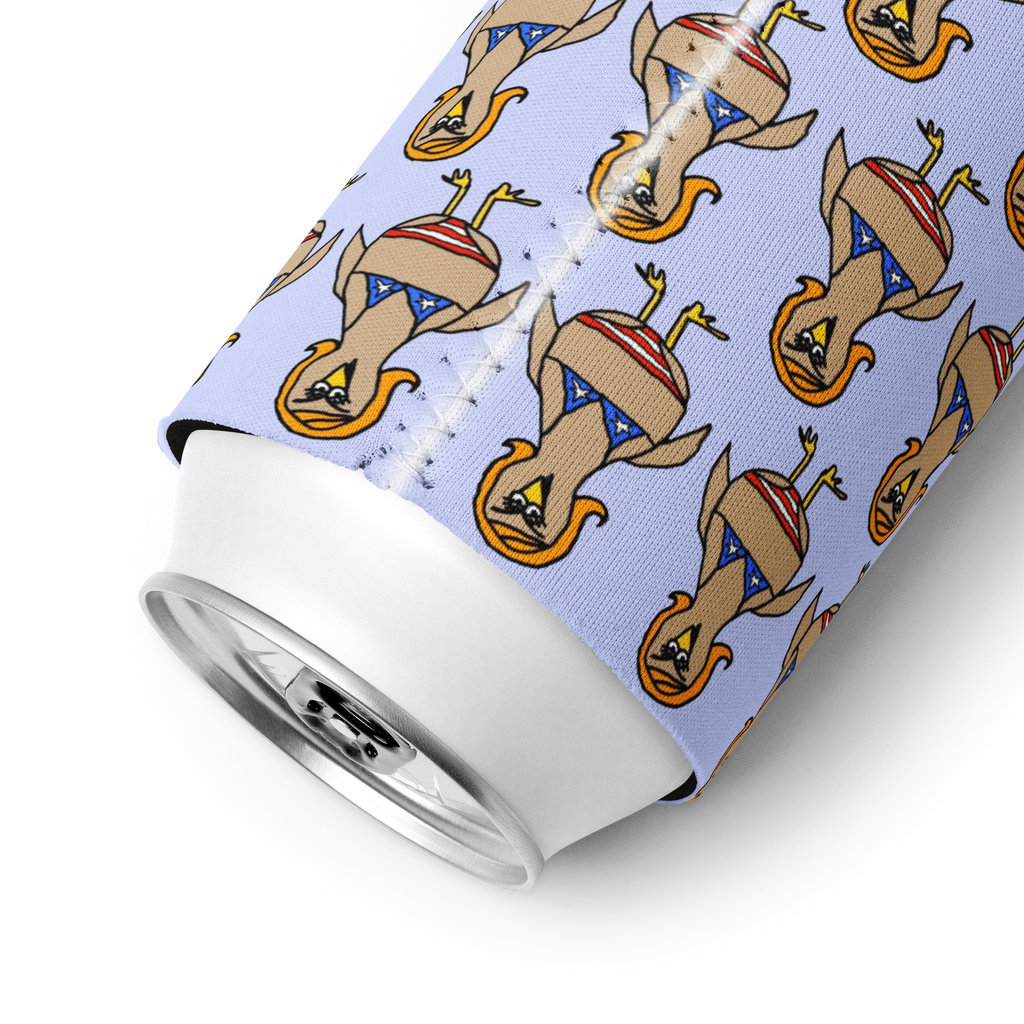 Sock Puppet Master Bikini Chicken Can Cooler