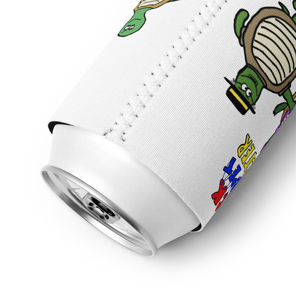 Sock Puppet Master Turtle Trio Can Cooler