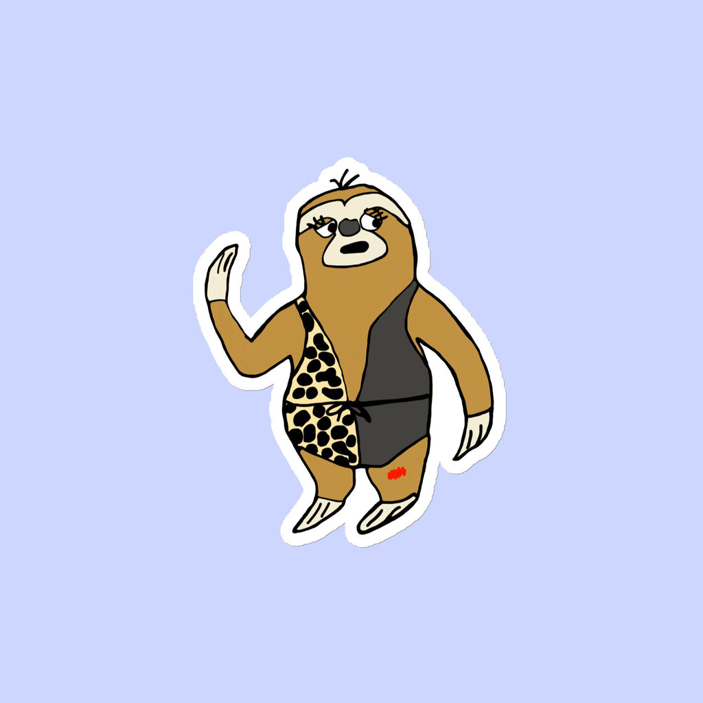 Sock Puppet Master Bikini Sloth Magnet