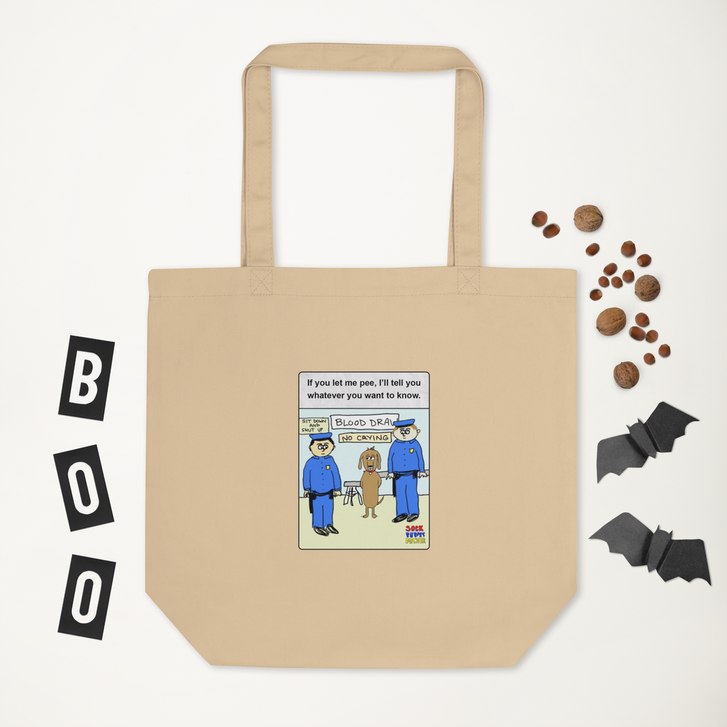 Sock Puppet Master "Let Me Pee" Dog Eco Tote Bag