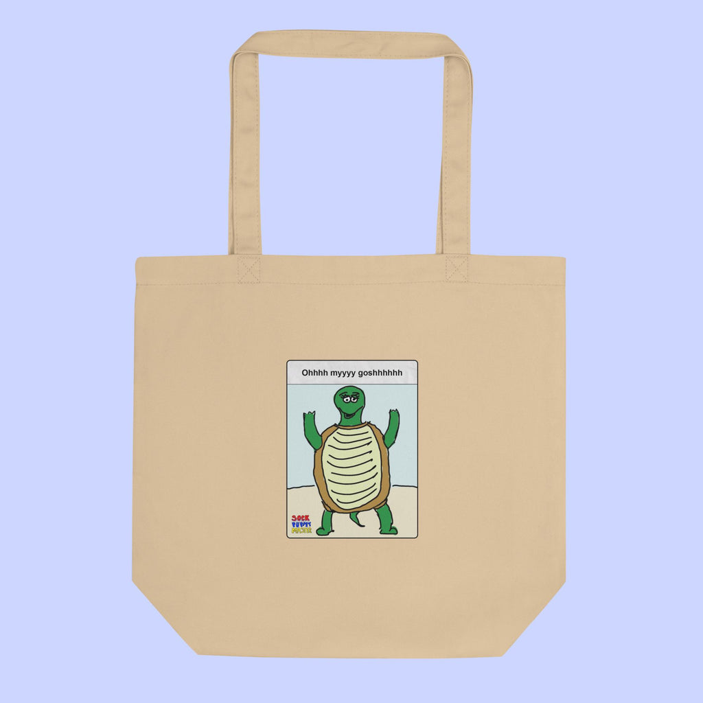 Sock Puppet Master OMG Turtle Eco Tote Bag