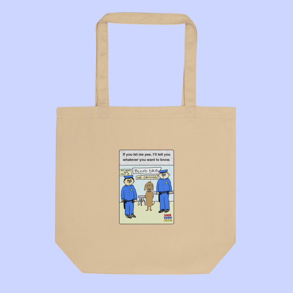 Sock Puppet Master "Let Me Pee" Dog Eco Tote Bag