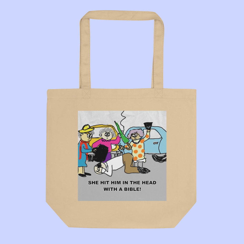 Sock Puppet Master Old Lady Rage Eco Tote Bag