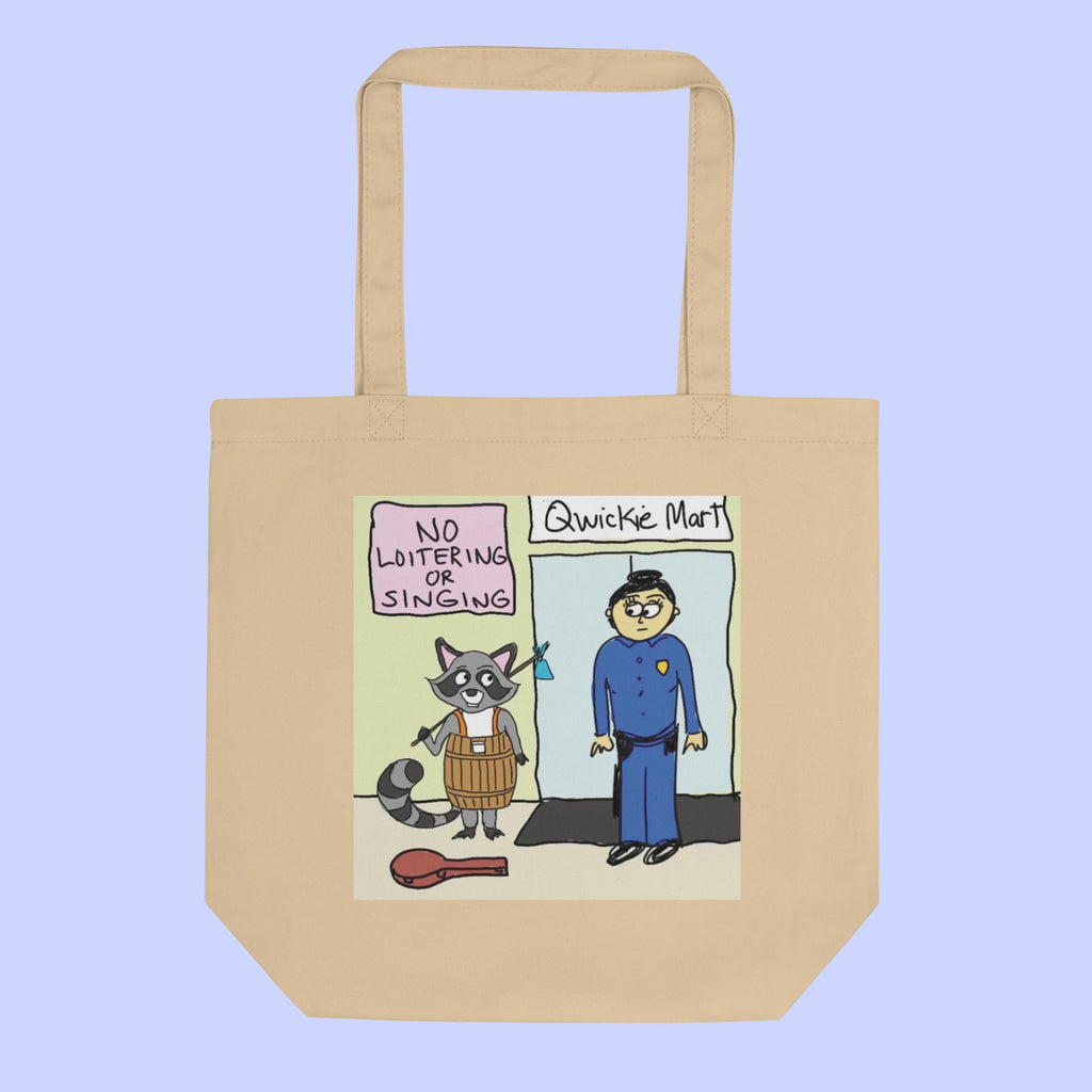 Sock Puppet Master Loitering Raccoon Eco Tote Bag