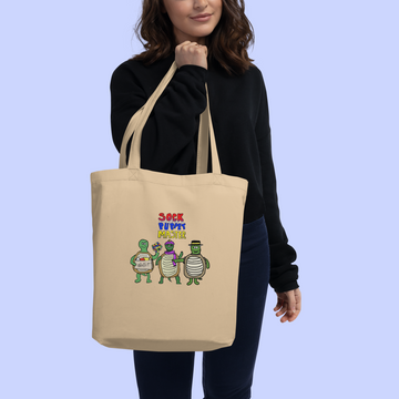 Sock Puppet Master Turtle Trio Tote Bag