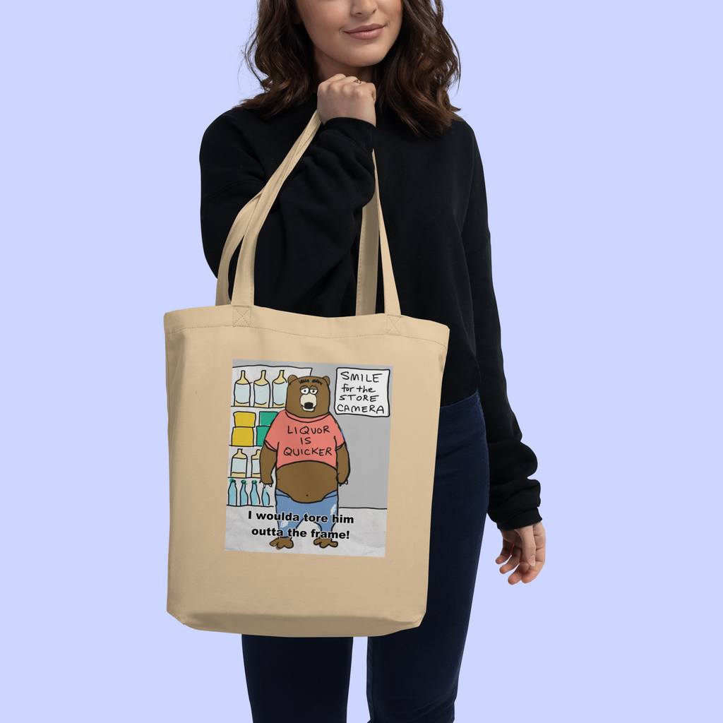 Sock Puppet Master Guzzley Bear Eco Tote Bag