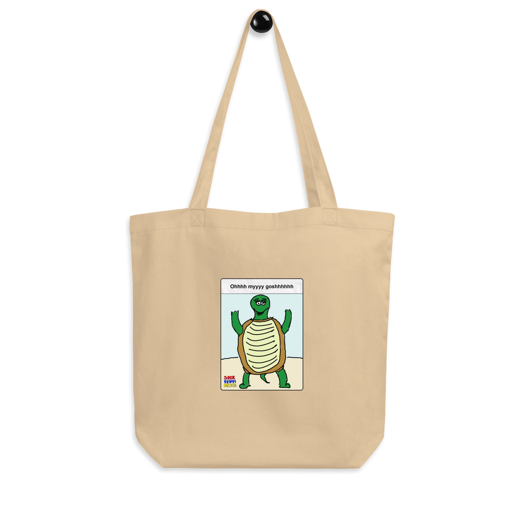 Sock Puppet Master OMG Turtle Eco Tote Bag