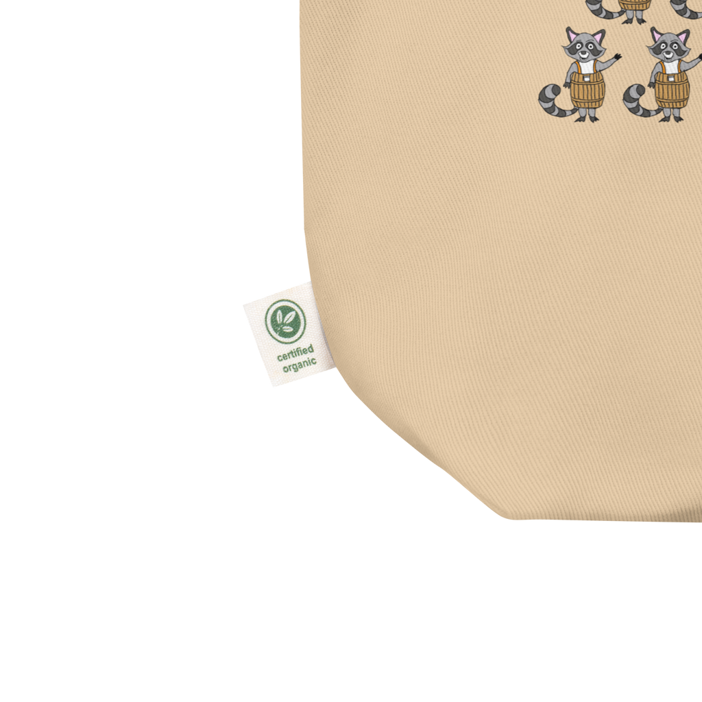 Sock Puppet Master Cute Raccoons Eco Tote Bag