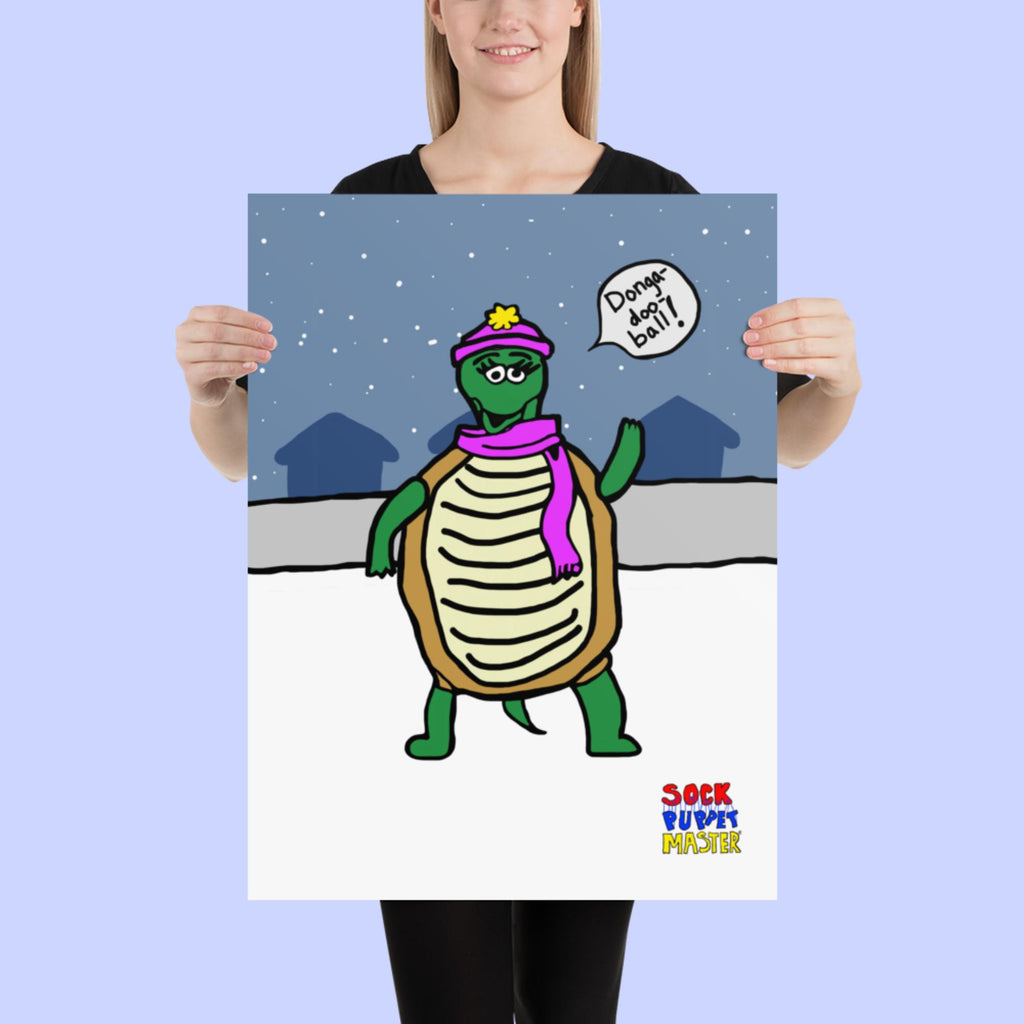 Product Sock Puppet Master "Dongadooball" Turtle Poster