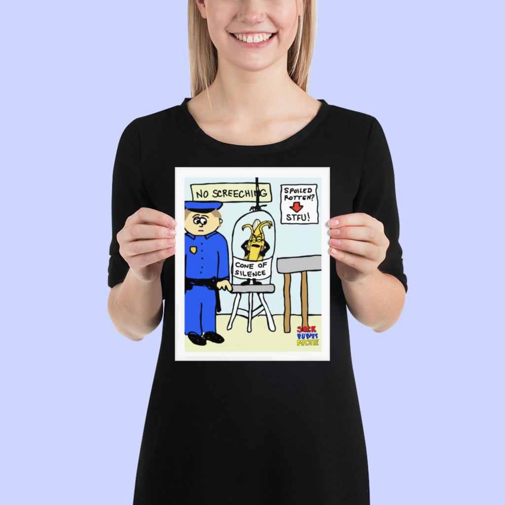 Sock Puppet Master "Cone of Silence" Banana Poster