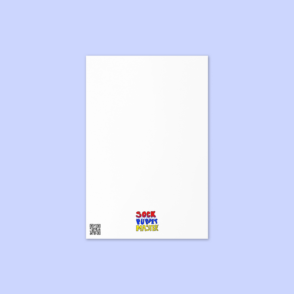 Sock Puppet Master "You Pretty" Valentine's Day Card