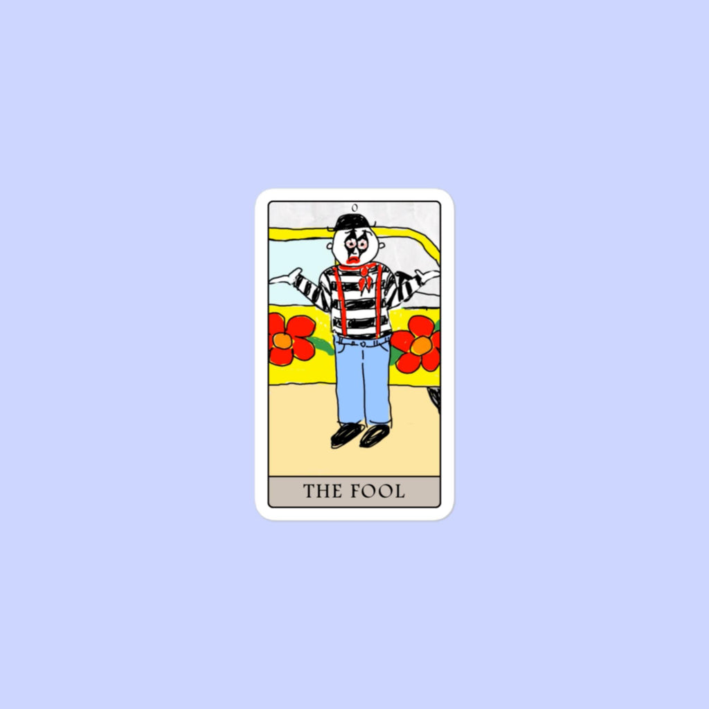 Sock Puppet Master "The Fool" Tarot Bubble-free Sticker