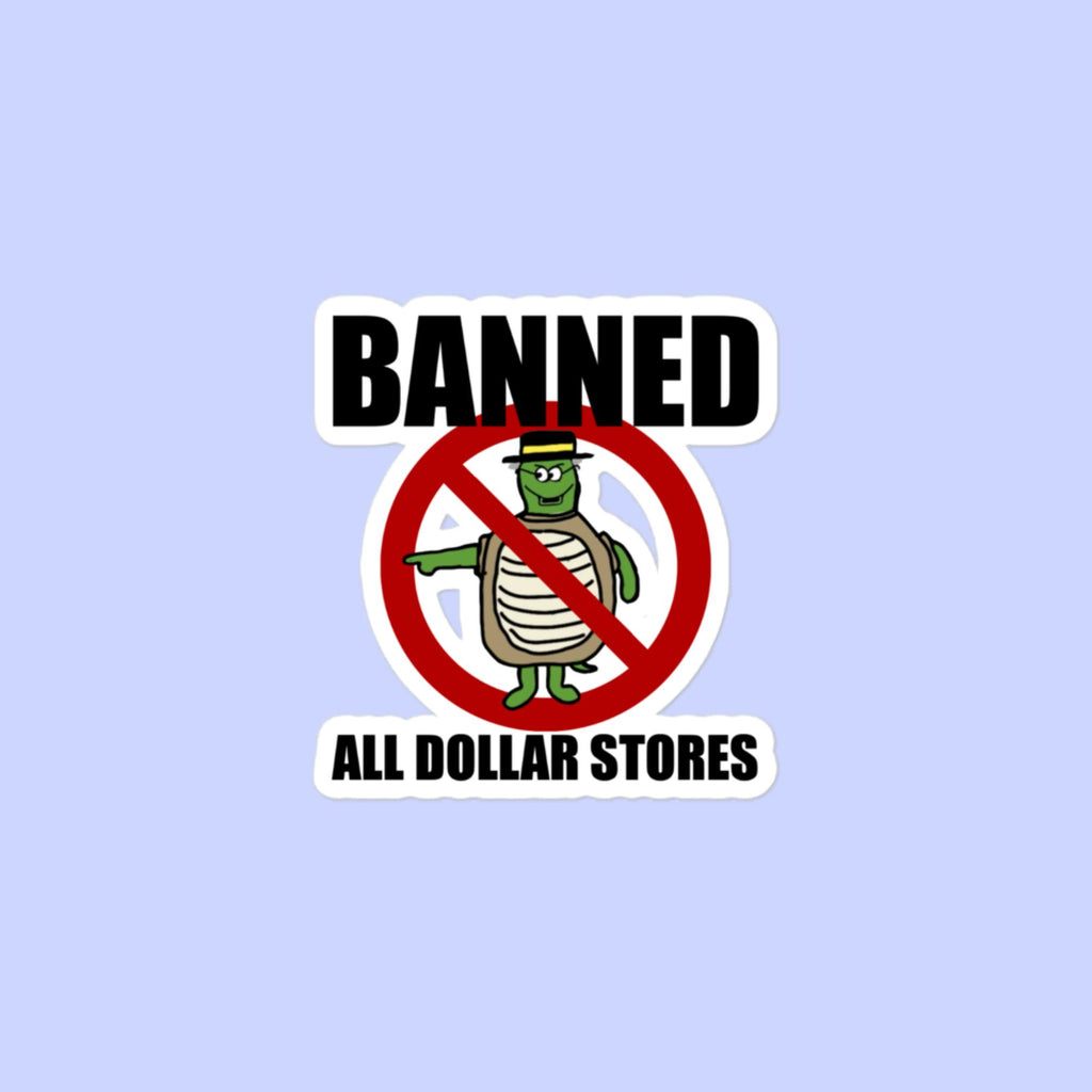 Sock Puppet Master Banned Turtle Bubble-free Sticker