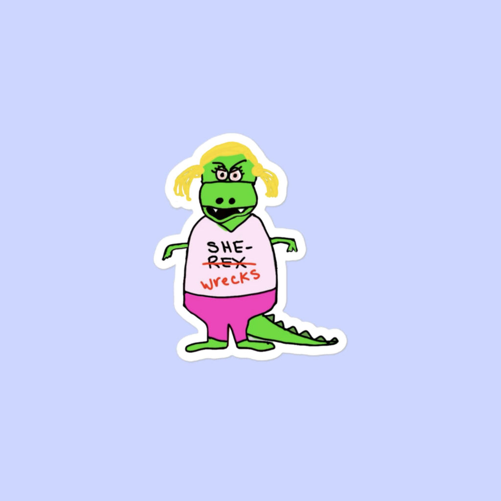 Sock Puppet Master She-Wrecks Bubble-free Sticker