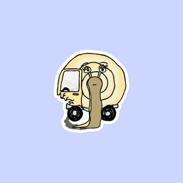 Sock Puppet Master Car Crash Snail Bubble-free Sticker