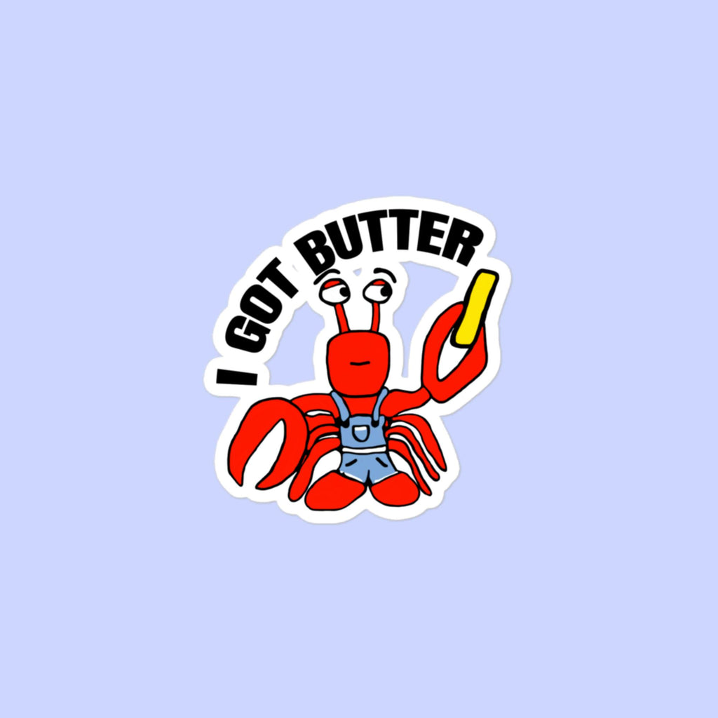 Sock Puppet Master Butter Lobster Bubble-free Sticker