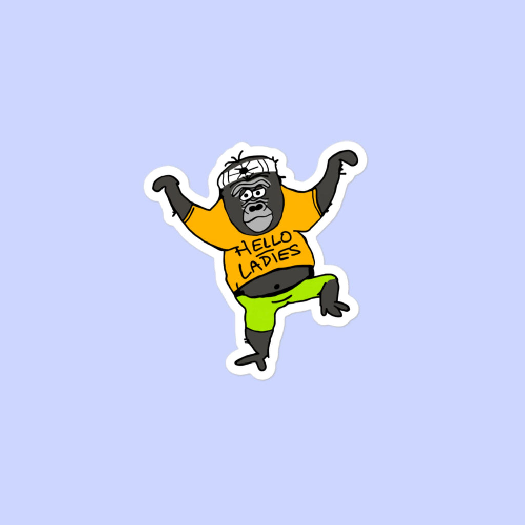 Sock Puppet Master Karate Ape Bubble-free Sticker