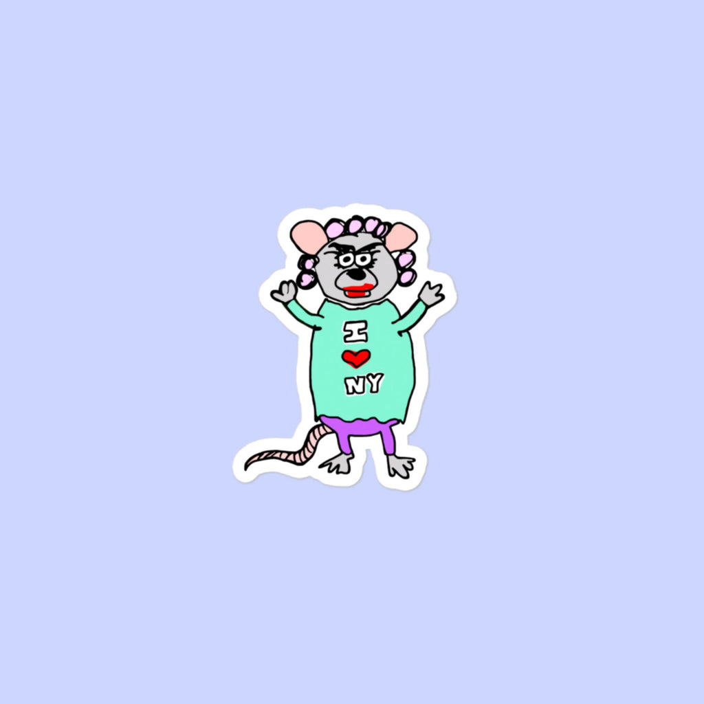 Sock Puppet Master Rat Lady Bubble-free Sticker