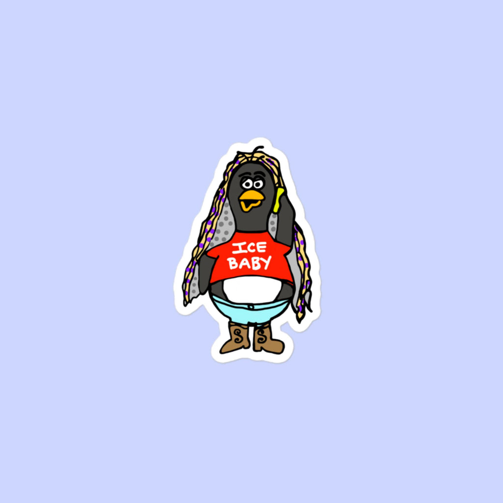 Sock Puppet Master "Ice Baby" Penguin Bubble-free Sticker