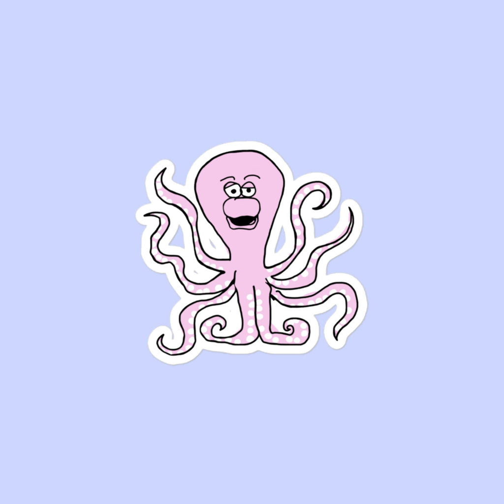 Sock Puppet Master Tipsy Octopus Bubble-free Sticker