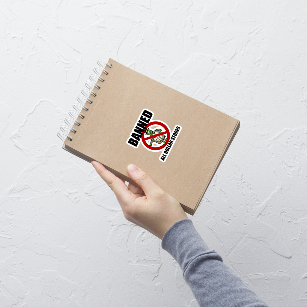 Sock Puppet Master Banned Turtle Bubble-free Sticker