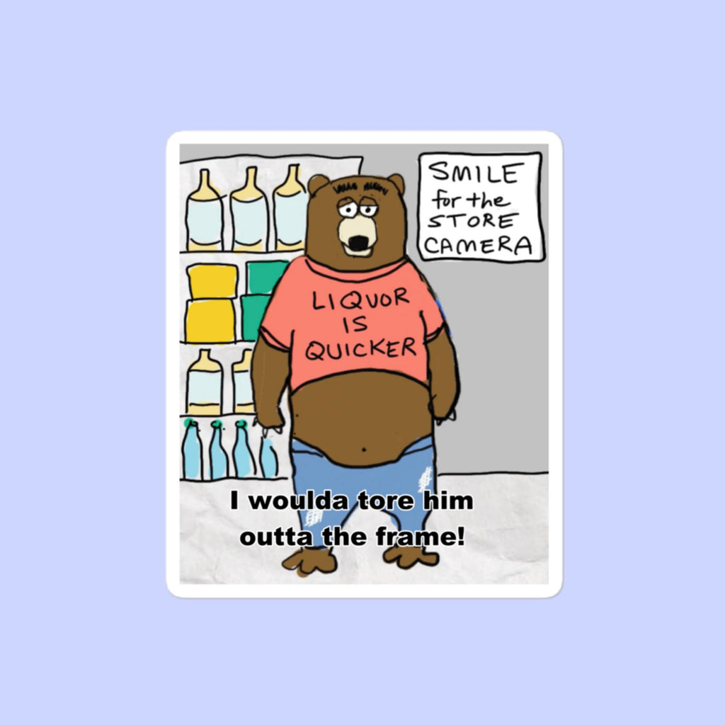 Sock Puppet Master Guzzley Bear Bubble-free Sticker