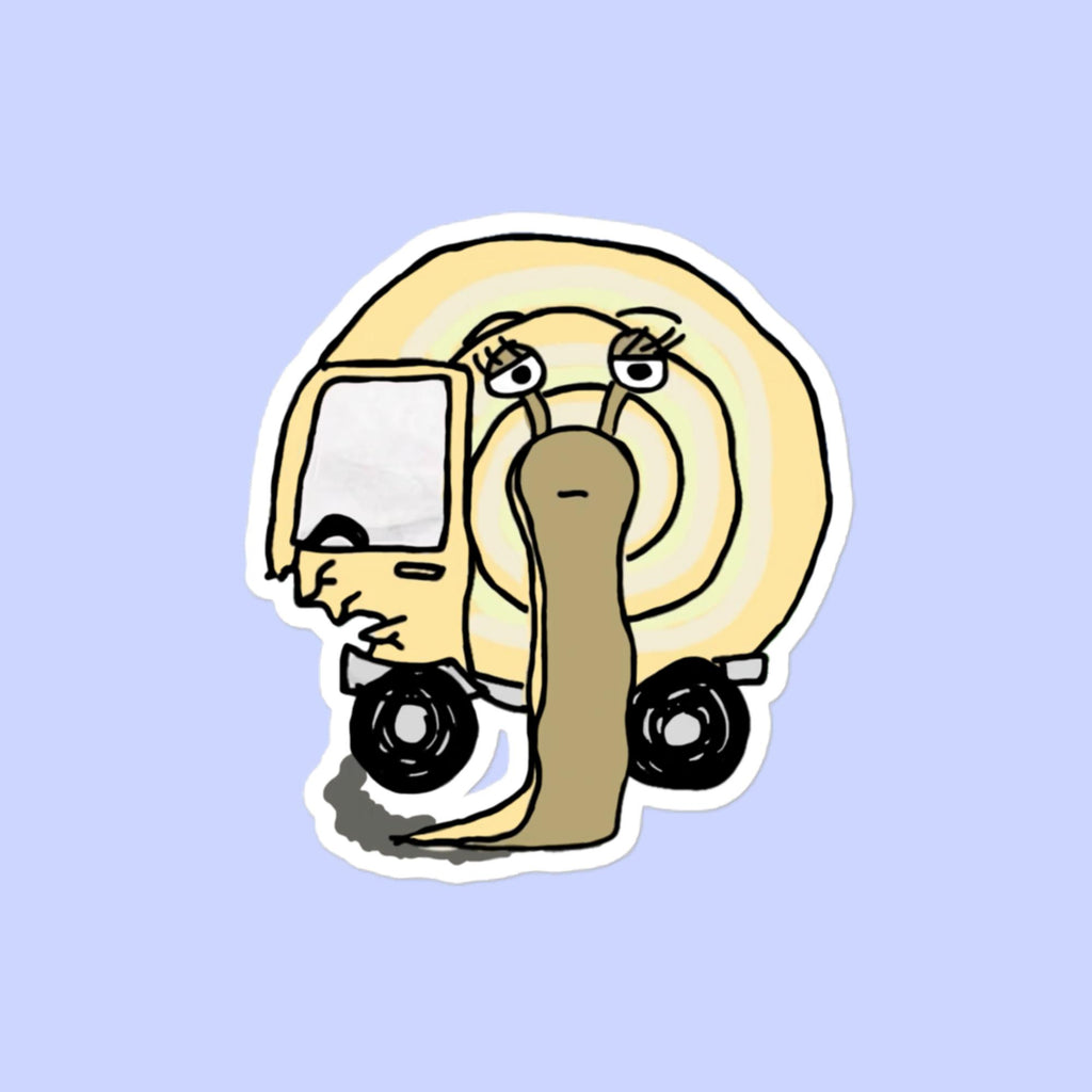 Sock Puppet Master Car Crash Snail Bubble-free Sticker