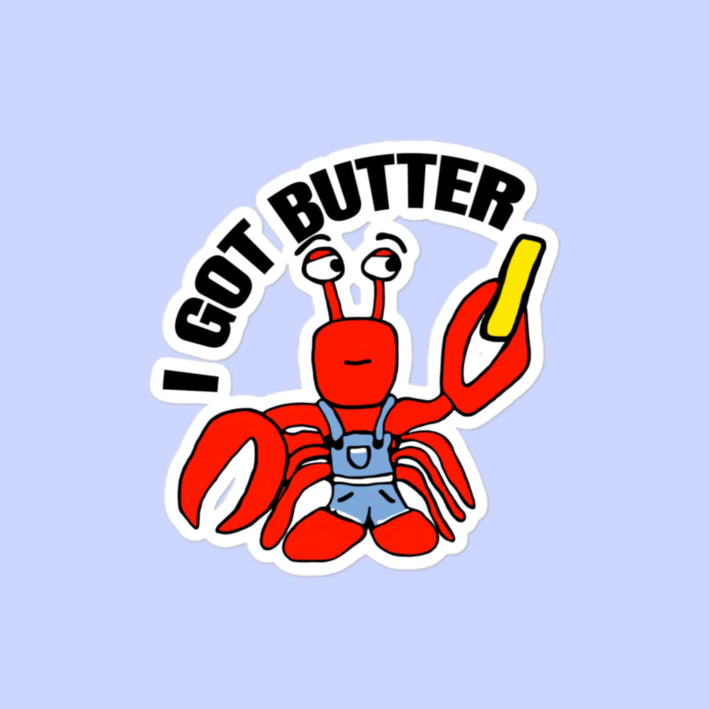 Sock Puppet Master Butter Lobster Bubble-free Sticker