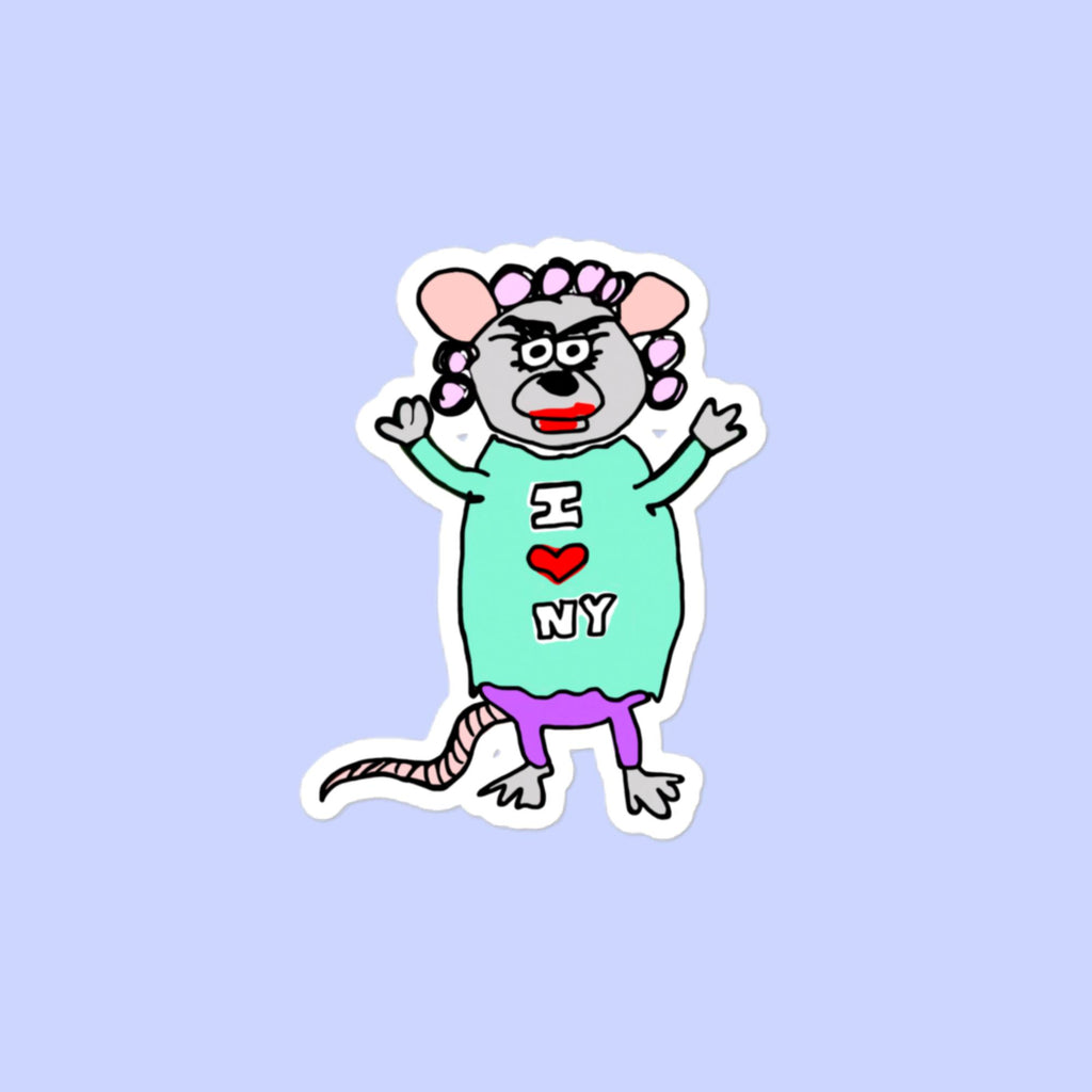 Sock Puppet Master Rat Lady Bubble-free Sticker