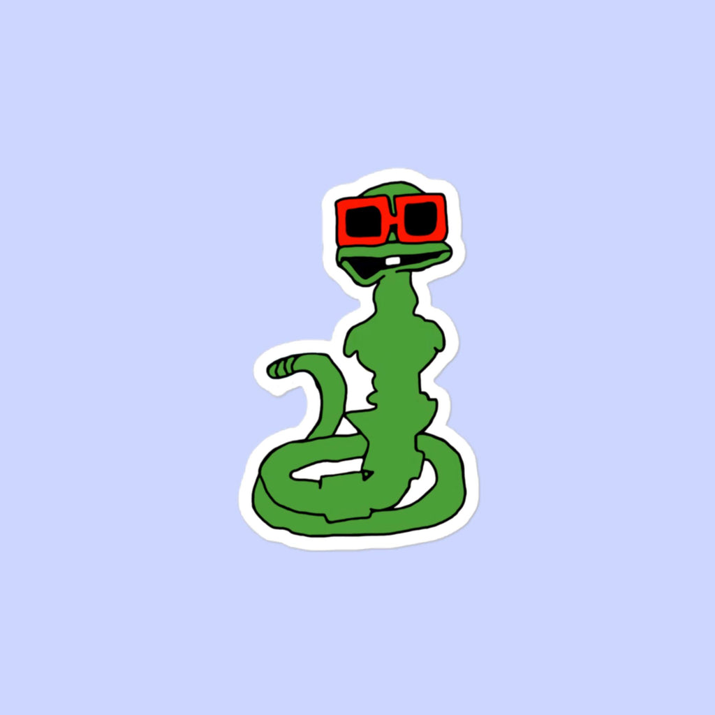 Sock Puppet Master Sunglasses Snake Bubble-free Sticker