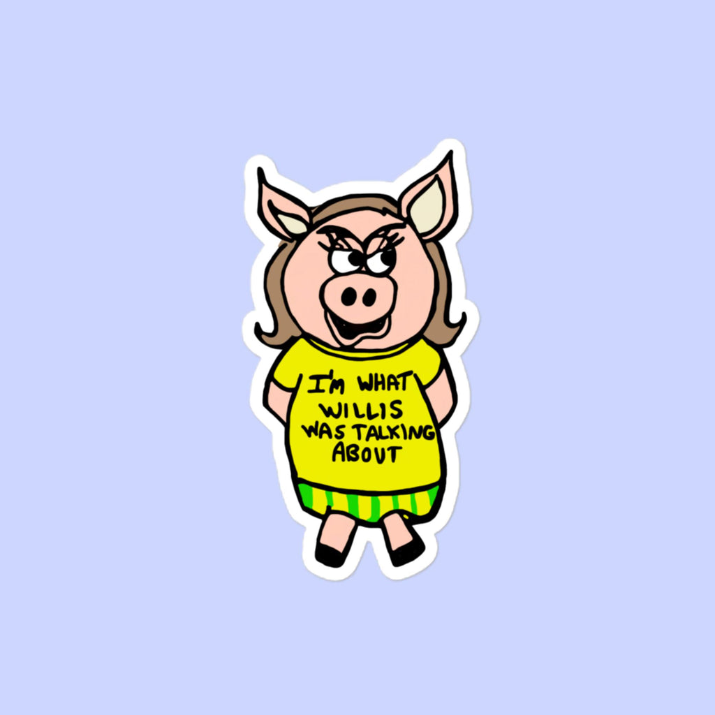 Sock Puppet Master "Willis" Pug Bubble-free Sticker