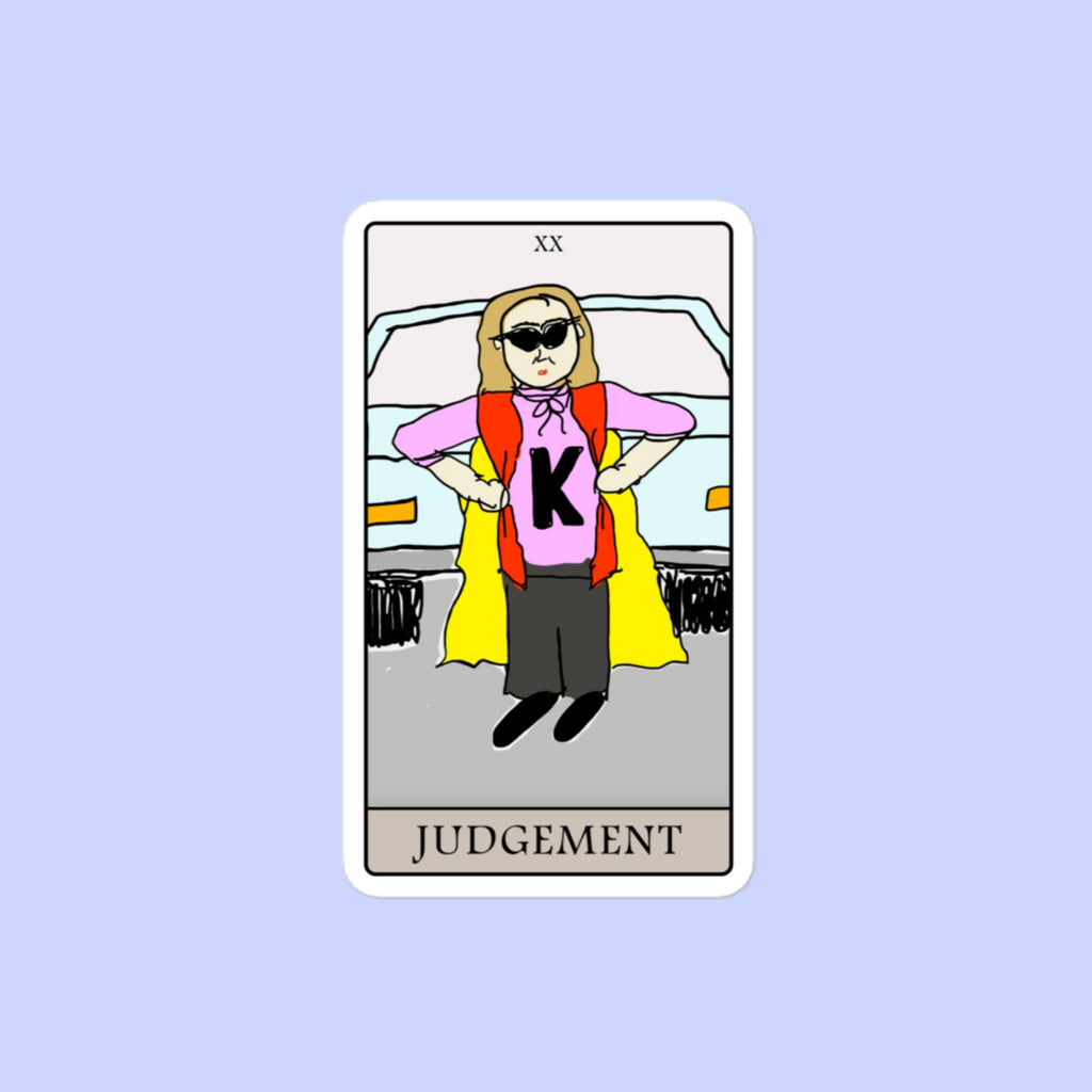 Sock Puppet Master "Judgement" Tarot Bubble-free Sticker