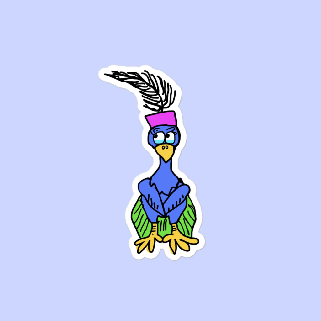 Sock Puppet Master Crying Peacock Bubble-free Sticker