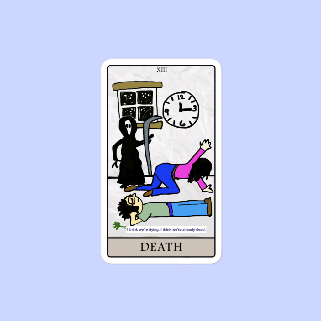 Sock Puppet Master "Death" Tarot Bubble-free Sticker
