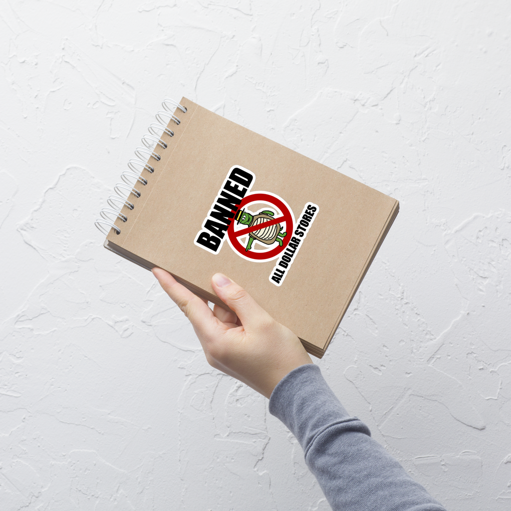 Sock Puppet Master Banned Turtle Bubble-free Sticker