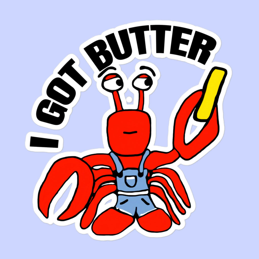 Sock Puppet Master Butter Lobster Bubble-free Sticker