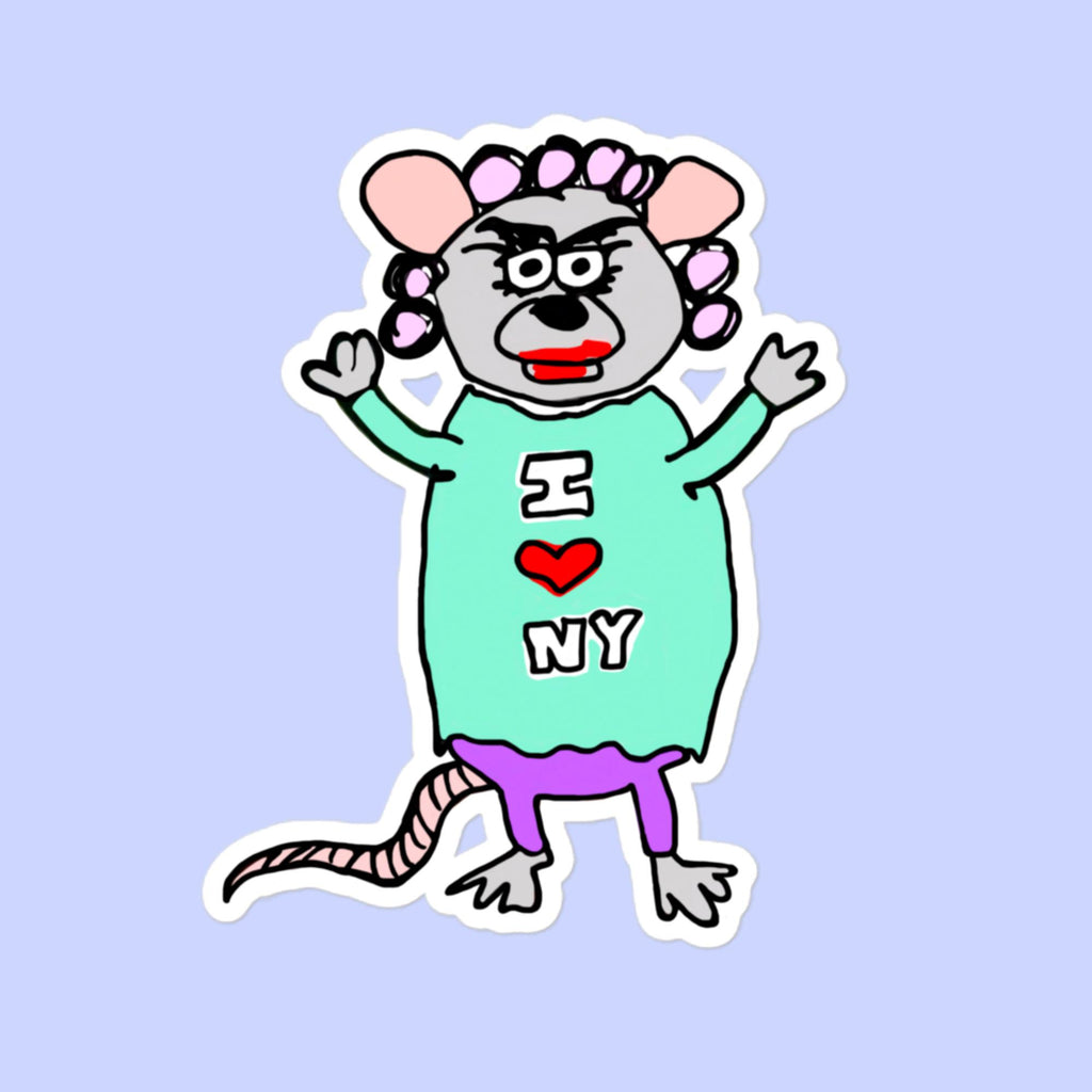 Sock Puppet Master Rat Lady Bubble-free Sticker