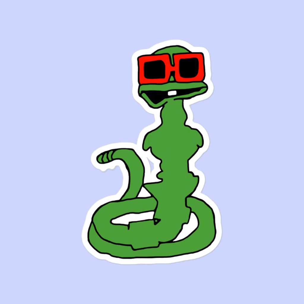 Sock Puppet Master Sunglasses Snake Bubble-free Sticker