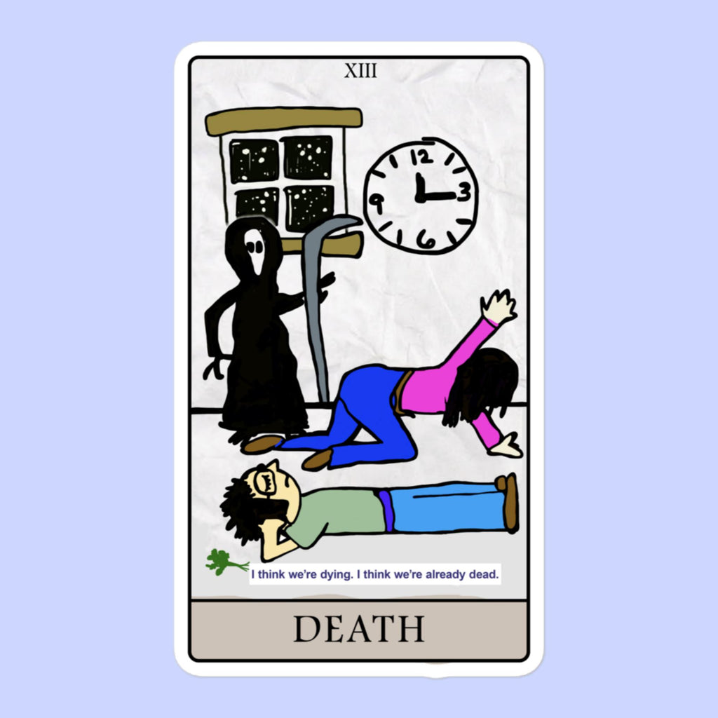 Sock Puppet Master "Death" Tarot Bubble-free Sticker