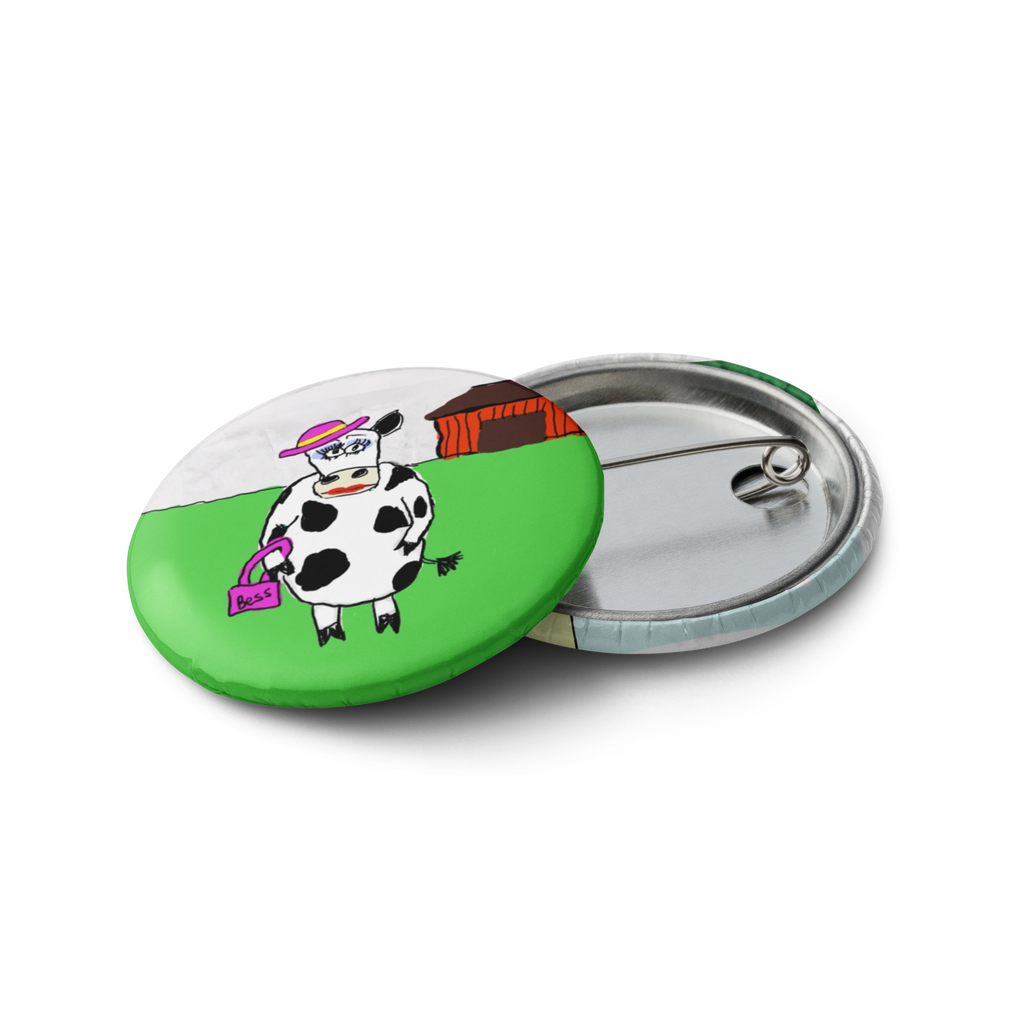 Sock Puppet Master Farm Animals Button Pins - Set of 5