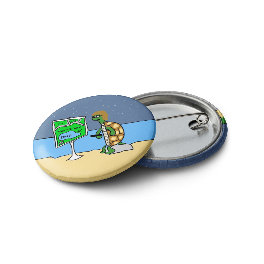 Sock Puppet Master "The Turtle Family" Pin Buttons - Set of 5