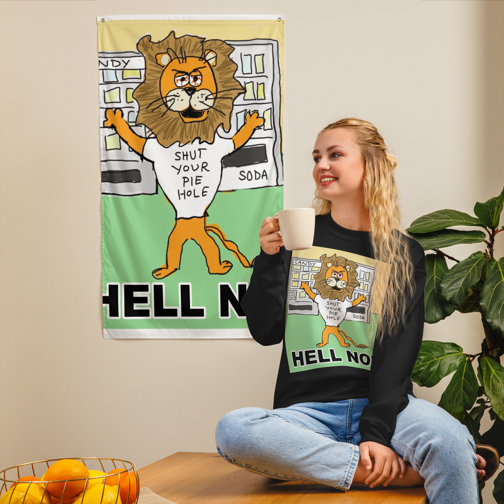 Sock Puppet Master "Hell No" Lion Sweatshirt