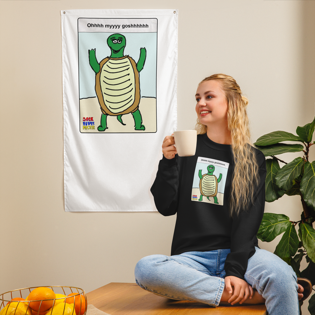Sock Puppet Master OMG Turtle Sweatshirt