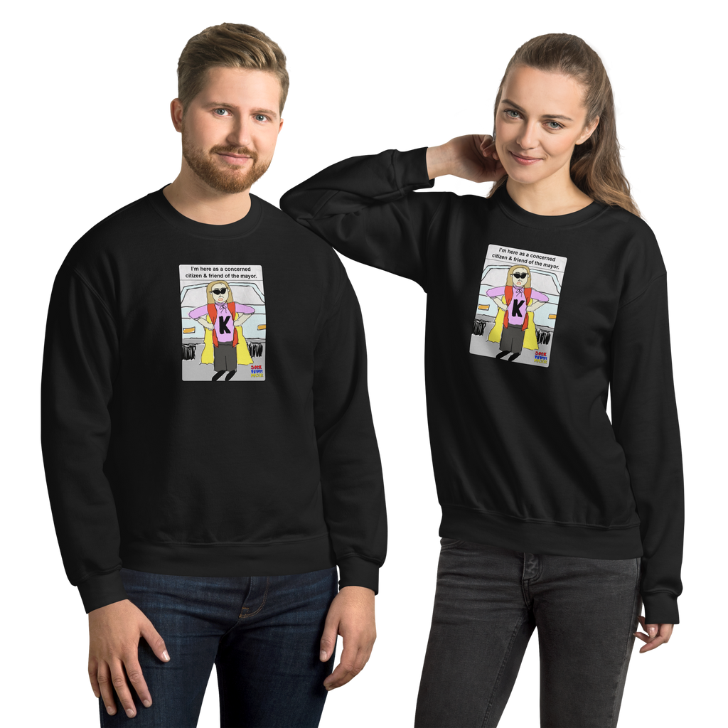 Sock Puppet Master Concerned Karen Sweatshirt